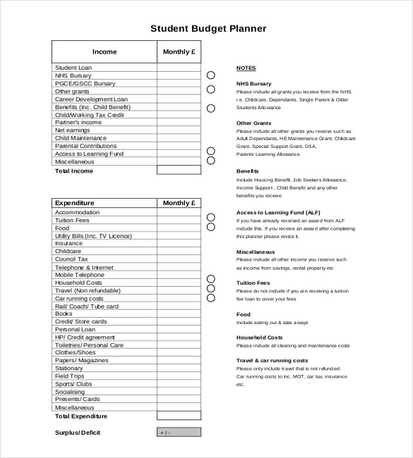 student-budget-planner