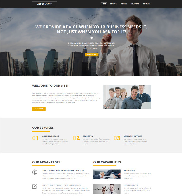 27+ Accounting Website Themes & Templates