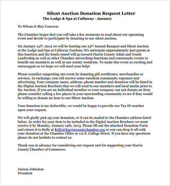 13+ Donation Letter Templates - Sample, Example Format Download!