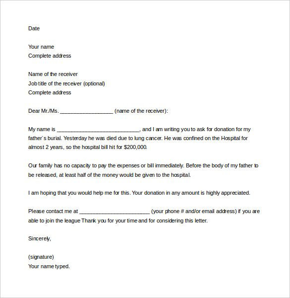 13+ Donation Letter Templates - Sample, Example Format Download! | Free ...