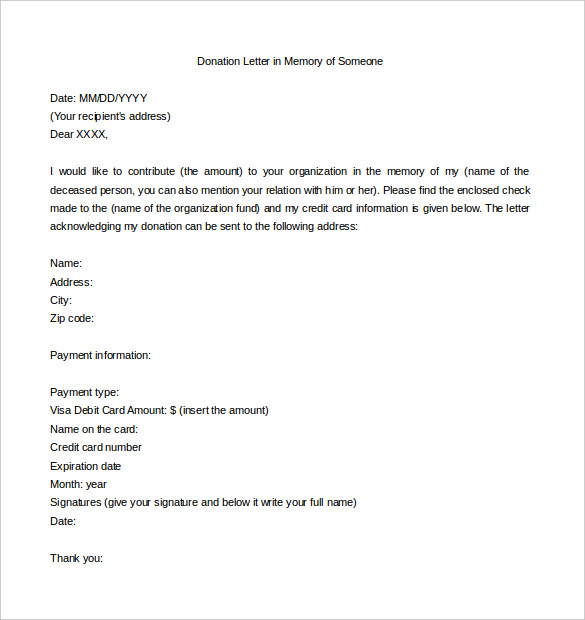 9 Donation Letter Templates Free Sample Example Format Download Free Premium Templates