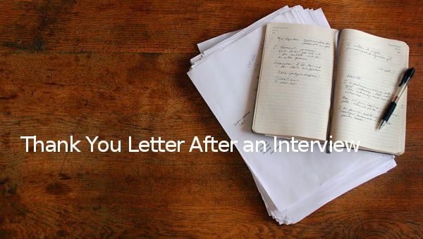thank you letter after an interview how to write