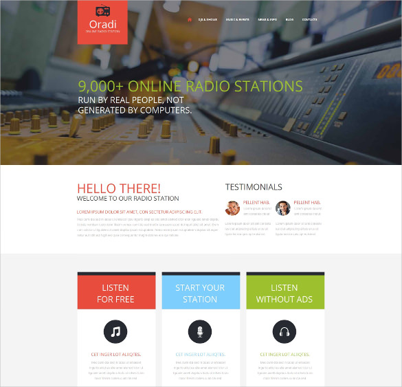 29+ Radio Station Website Themes & Templates