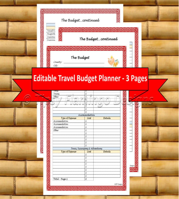 travel budget planner