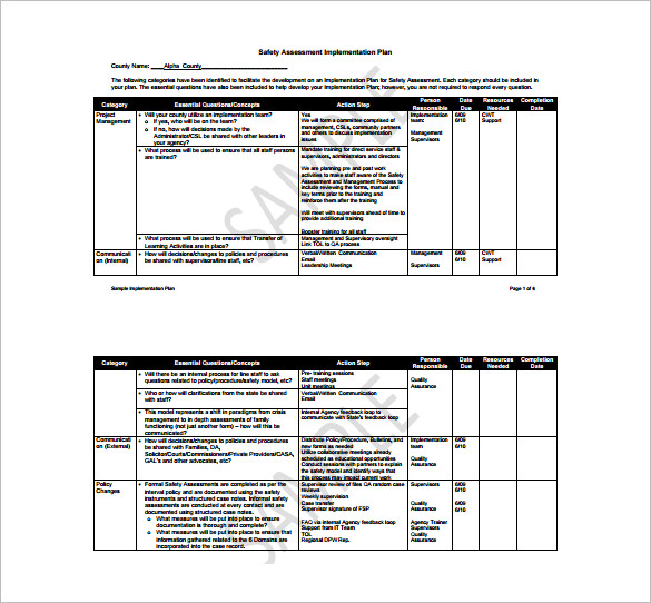 9+ Implementation Plan Templates - Word, Google Docs, Apple Pages