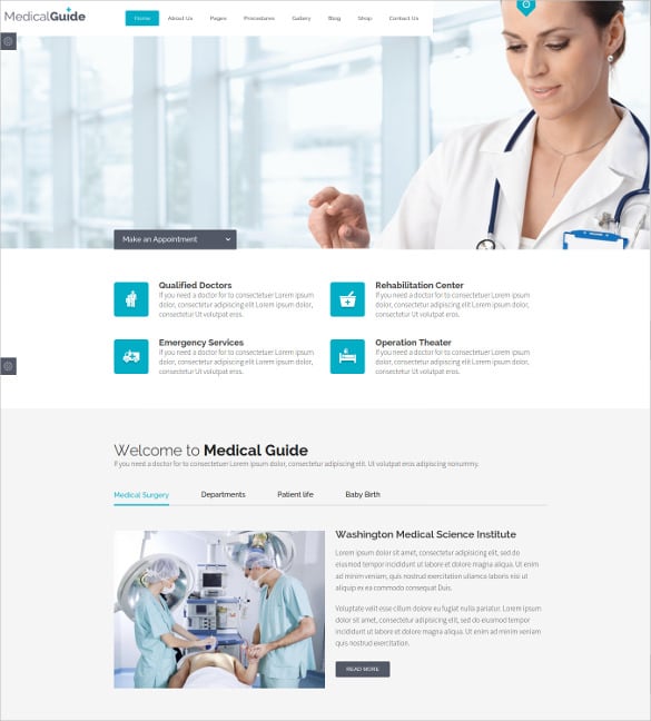 health medical drupal website theme