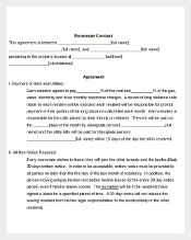 Roommate Contract Document