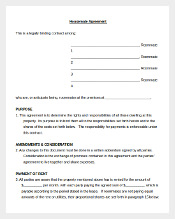 Roommates for House Agreement Document