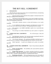 Free Download Buy Sell Agreement Template