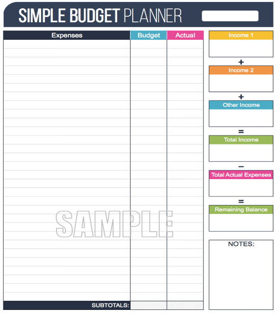 12 Simple Budget Templates Free Sample Example Format Download 