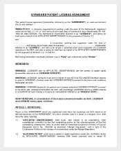 Sample Patent License Agreement Template