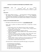Example Domestic Contract Agreement Template
