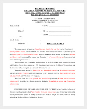 Decree of Divorce Agreement Template