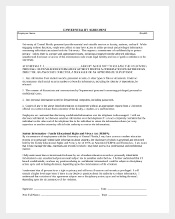 HR Confedential Agreement Template