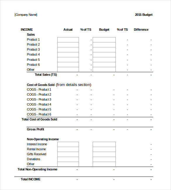 18+ Sample Business Budget Templates - Word, PDF, Apple Pages, Google ...