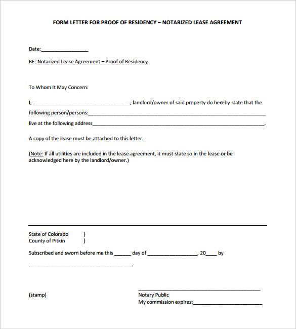 Notary Document Template PDF Template