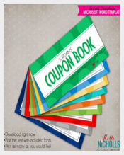 Colorful Coupon Book Template Download