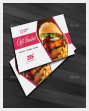 Gift Coupon Template of Burger