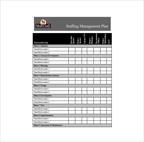 staffing template excel