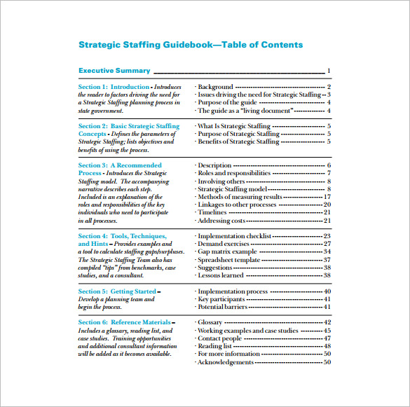 strategic staffing plan template