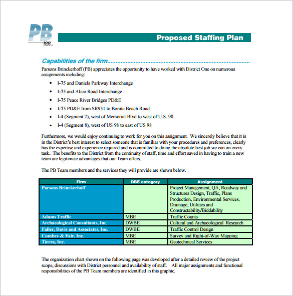 13+ Staffing Plan Templates Free Sample, Example, Format Download!