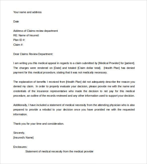 17 Appeal Letter Templates Free Sample Example Format Download 