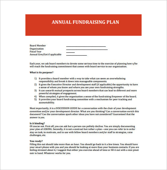 11  Free Fundraising Plan Templates Word PDF Apple Pages