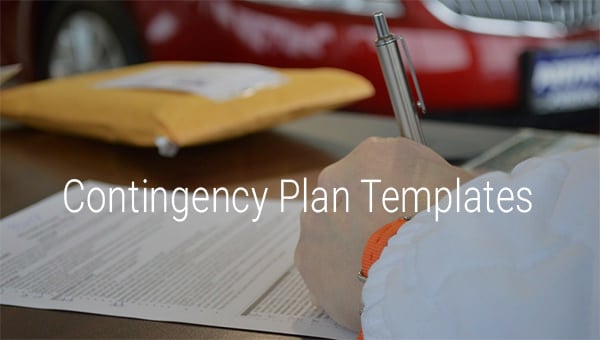 contingency plan template