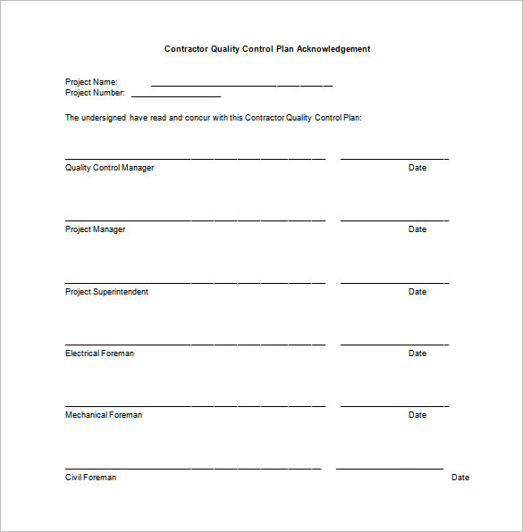 Quality Control Template Free Printable Templates