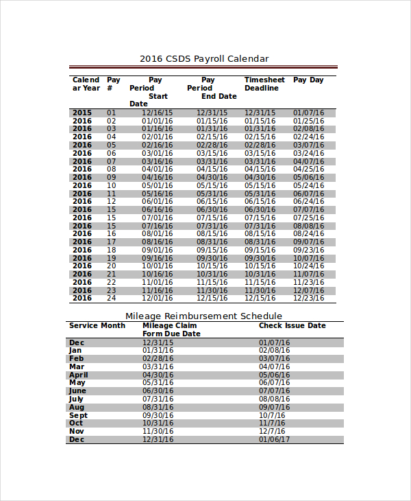 Payroll Template - 8+ Free Word, PDF Documents Download