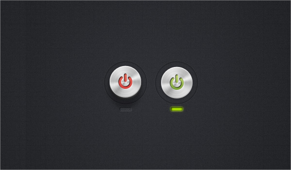 circular power buttons