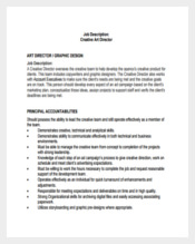 Creative Art Director Job Description Sample PDF Free