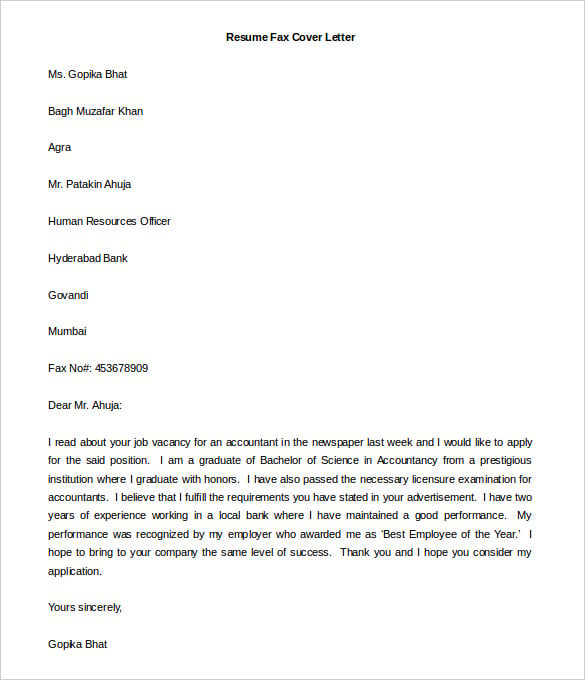 free cover letter templates for resumes resume format