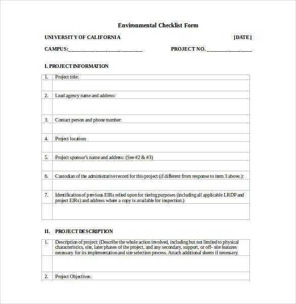 environmental checklist form1