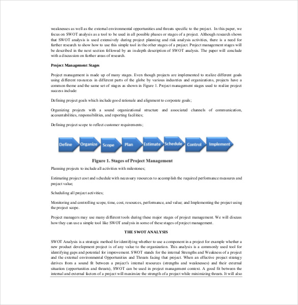 multipule levels of swot analysis in project management