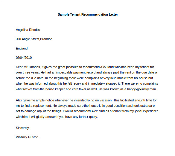 30+ Recommendation Letter Templates - PDF, DOC