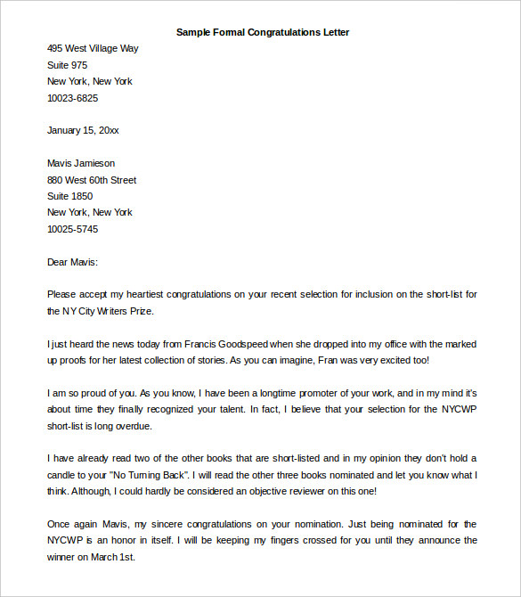 35+ Best Formal Letter Template - Free Sample, Example Format