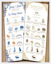 Printable Wedding Itinerary Template