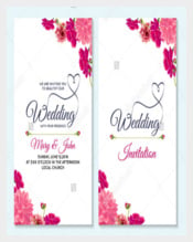 Floral Wedding Card Template