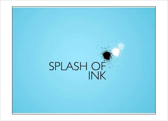 free download splash of ink keynote template