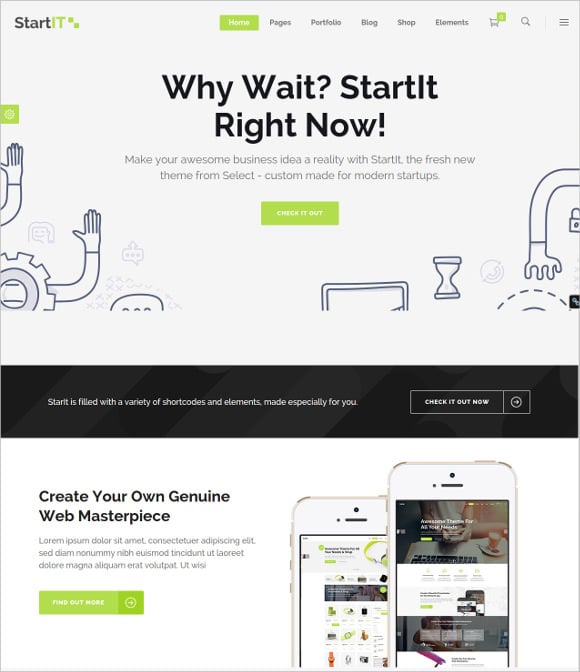 startit – tech a fresh startup business theme