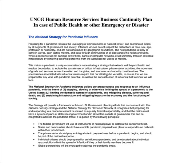 Business Continuity Plan Template 11 Download Free Word PDF Documents