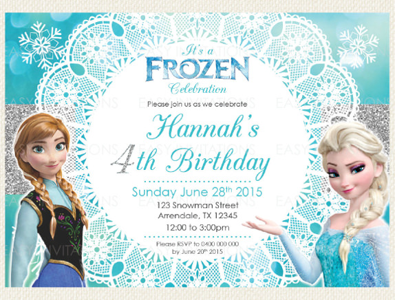 Free Frozen Invitation Template 6