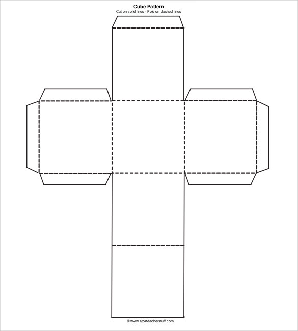 18  Paper Cube Templates PDF DOC