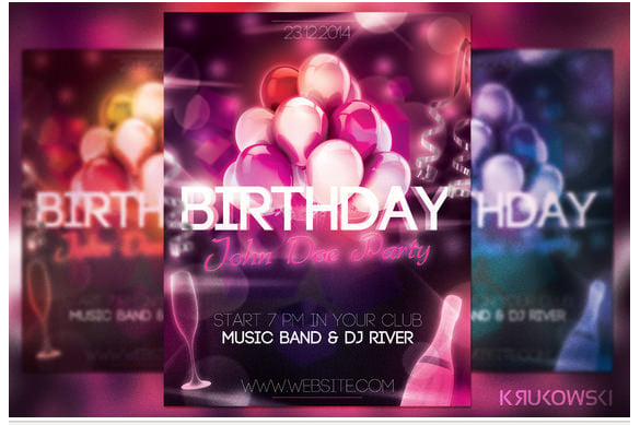 party invitation card for birthday