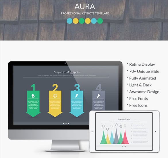 aura business keynote template key format design