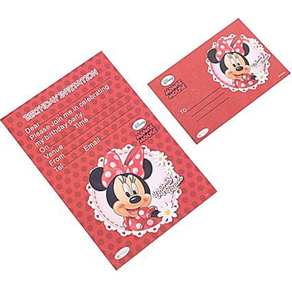 birthday invitations of minnie mouse to children