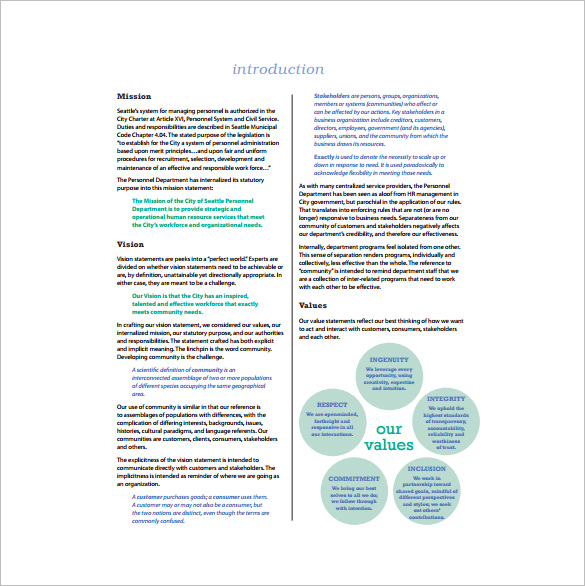 example of personnel department strategic plan free download