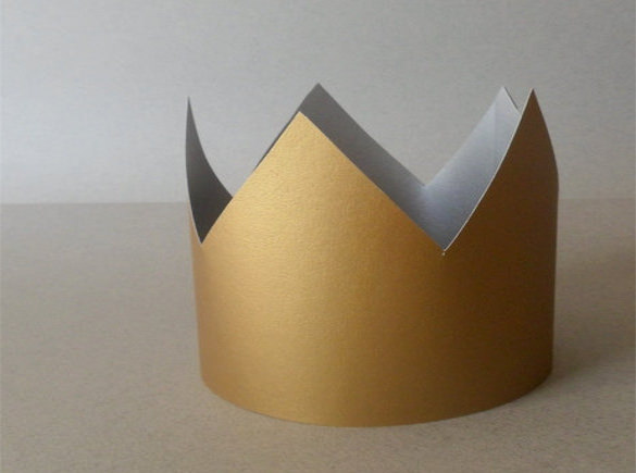 gold silver paper crowns for parties