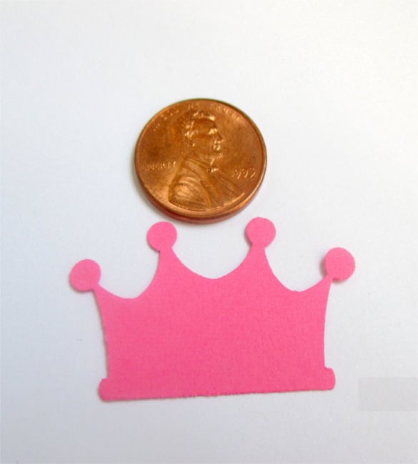 pink paper crown